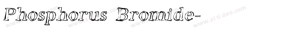 Phosphorus Bromide字体转换